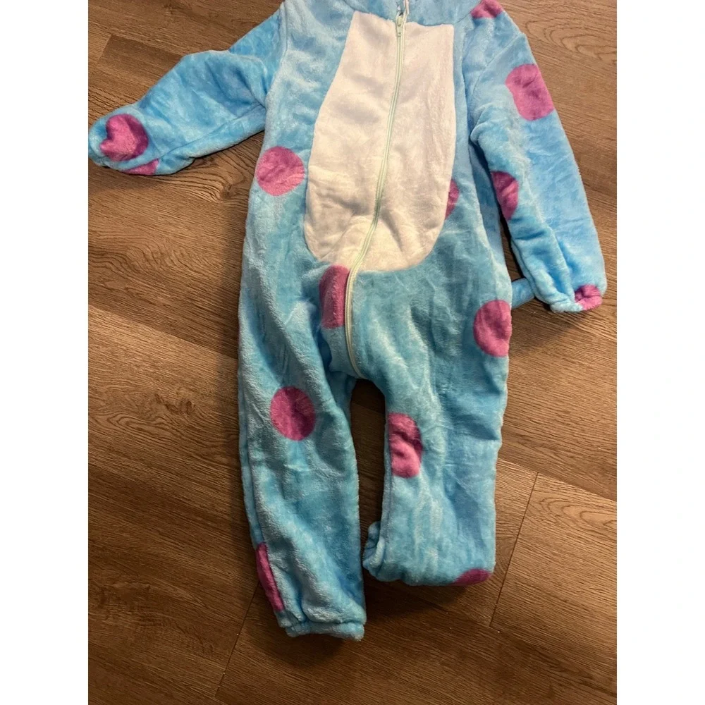 Sulley Toddler Plush‎ Fleece Costume Onesie Blue Purple 110